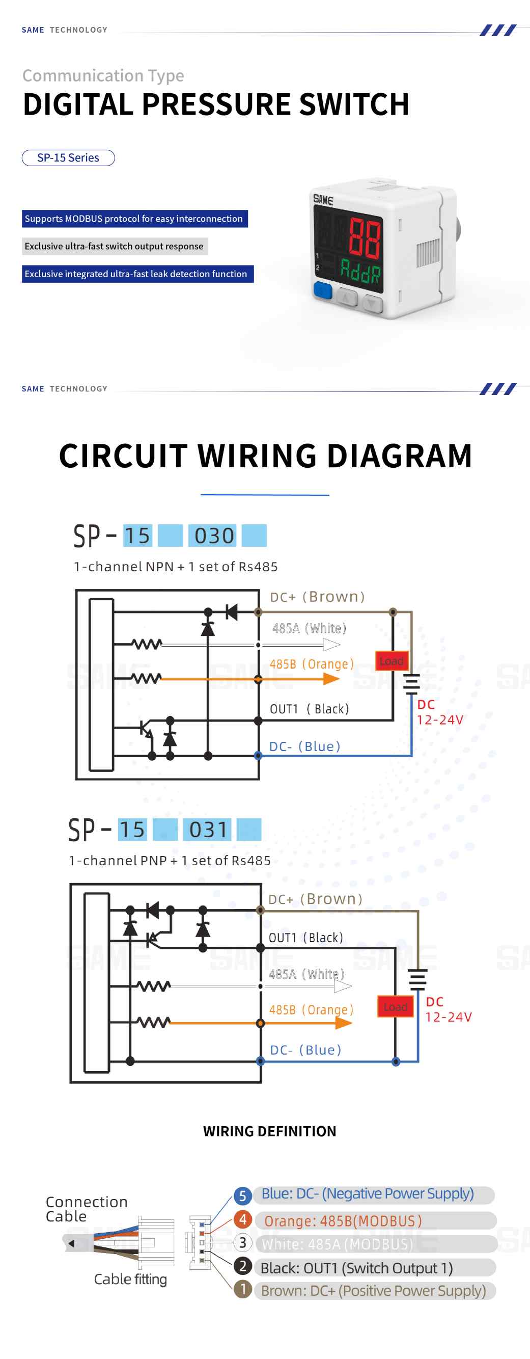 SP-15 Series Pressure Switch