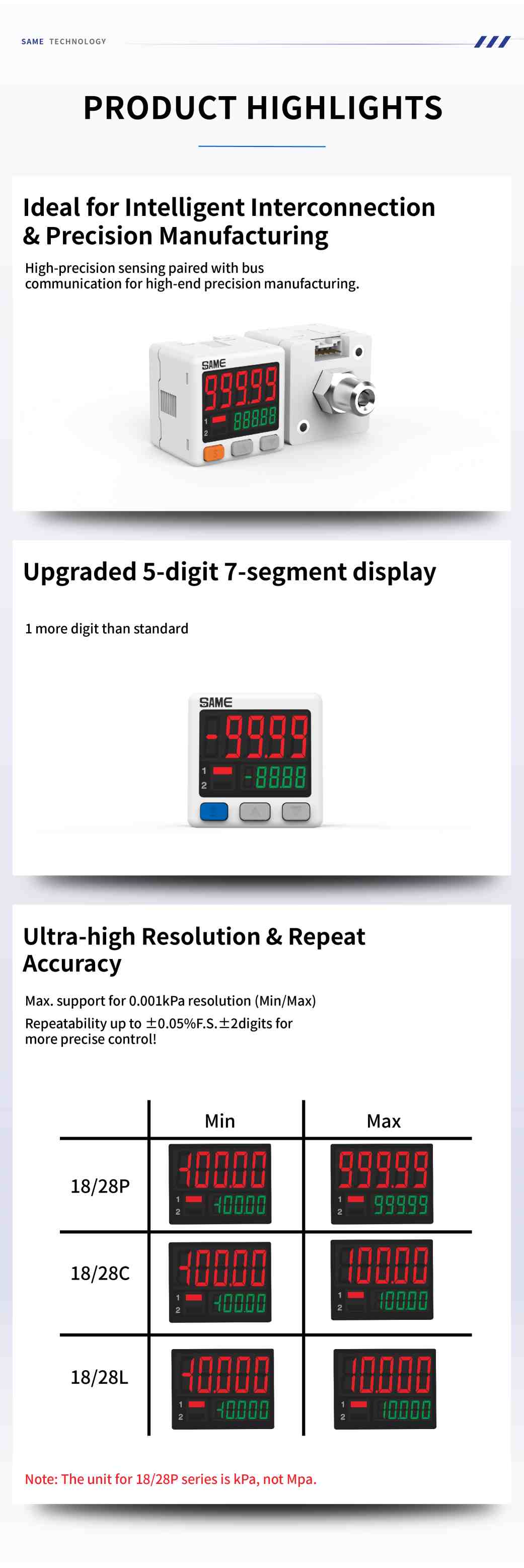 SP-18 Series Pressure Switch